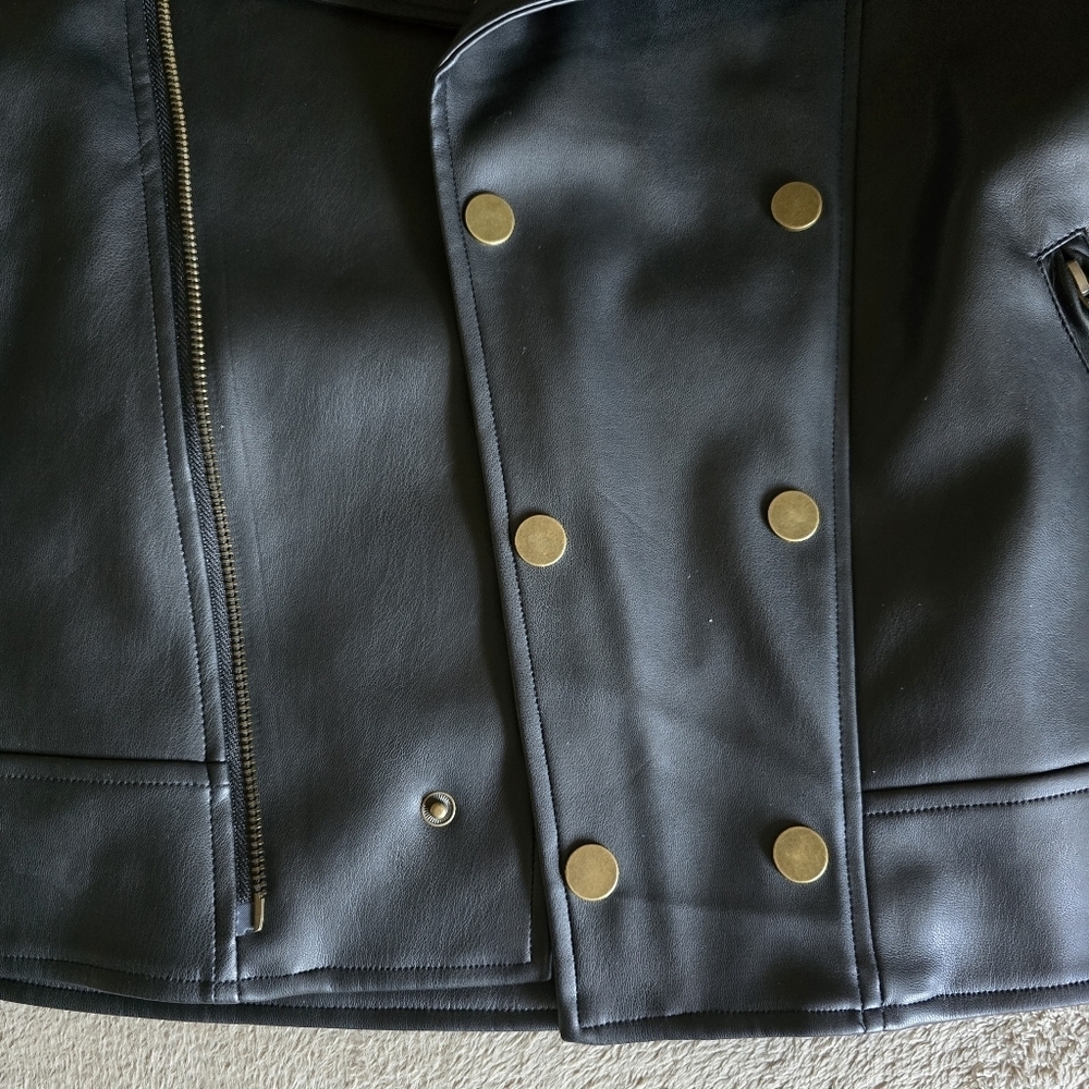 Jackson Rowe Bond Faux Leather Jacket size small - Picture 11 of 16